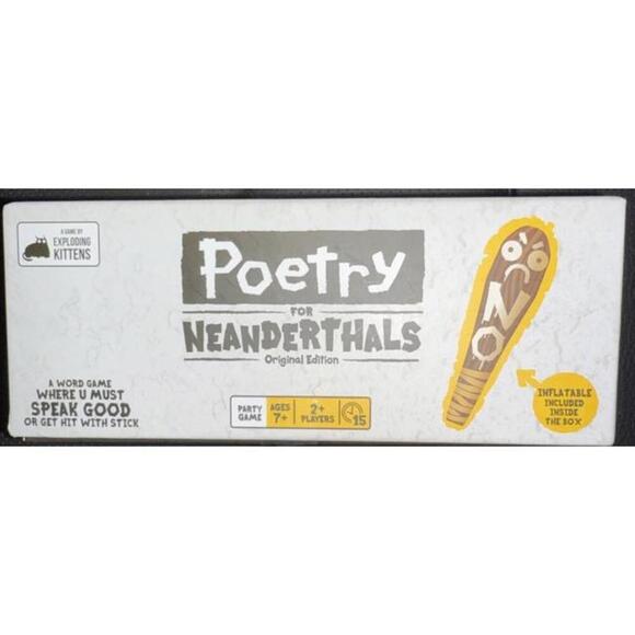 Exploding Kittens Poetry for Neanderthals Word Card Game New In Box, Sealed - Picture 4 of 9